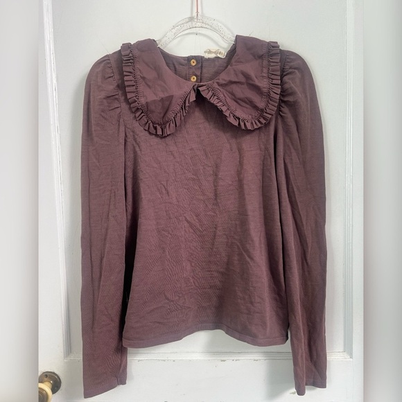 Nation LTD Coco collared sweatshirt Size M - Picture 1 of 6
